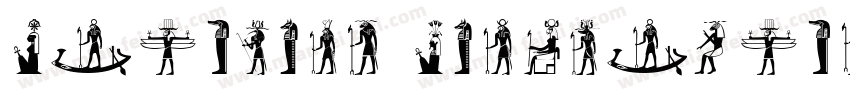 Egyptian Hieroglyph G007a字体转换